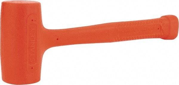 Stanley - 18 oz Head 1-3/4" Face Diam Soft Face Urethane Dead Blow Hammer - 11-3/8" OAL, Composite Handle - Apex Tool & Supply