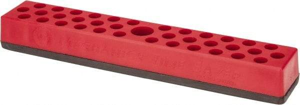 Value Collection - 37 Piece Capacity Magnetic Hex Bit Holder - 1/4" Drive, Red - Apex Tool & Supply