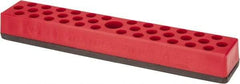 Value Collection - 37 Piece Capacity Magnetic Hex Bit Holder - 1/4" Drive, Red - Apex Tool & Supply