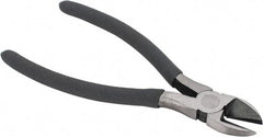 Value Collection - 7-1/2" OAL, Diagonal Cutter - 1" Jaw Length x 1-1/8" Jaw Width, Oval Head, Plastic Dipped Handle - Apex Tool & Supply