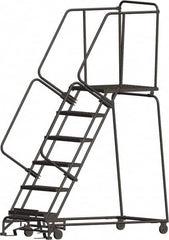 Ballymore - Rolling & Wall Mounted Ladders & Platforms Type: Rolling Warehouse Ladder Style: Rolling Safety Ladder - Apex Tool & Supply