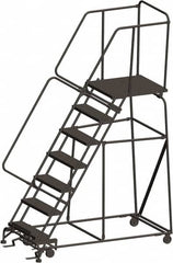 Ballymore - Rolling & Wall Mounted Ladders & Platforms Type: Rolling Warehouse Ladder Style: Rolling Safety Ladder - Apex Tool & Supply
