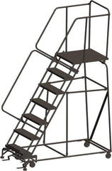 Ballymore - 103" 7 Step Ladder - 450 Lb Capacity, 70" Platform Height, 30" Base Width x 69" Depth, Expanded Metal Tread - Apex Tool & Supply