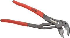 Knipex - 12" OAL, 2-3/4" Max Capacity, 30 Position Water Pump Tongue & Groove Pliers - Standard V-Jaws, Standard Head, Nonslip Plastic Handles - Apex Tool & Supply