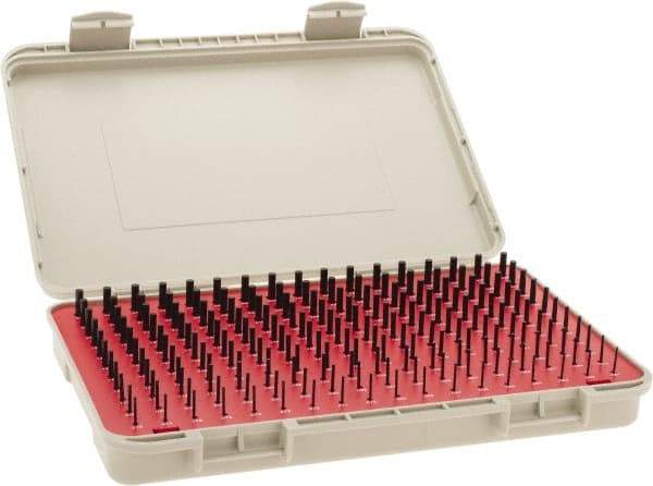 Vermont Gage - 190 Piece, 0.061-0.25 Inch Diameter Plug and Pin Gage Set - Minus 0.0002 Inch Tolerance, Class ZZ - Apex Tool & Supply