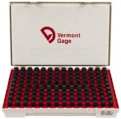 Vermont Gage - 125 Piece, 0.626-0.75 Inch Diameter Plug and Pin Gage Set - Minus 0.0002 Inch Tolerance, Class ZZ - Apex Tool & Supply