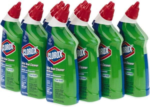 Clorox - 24 oz Bottle Gel Toilet Bowl Cleaner - Bleach Scent, Disinfectant, Nonacidic, Toilet Bowl - Apex Tool & Supply