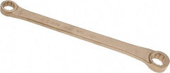 Ampco - 9/16" x 5/8" 12 Point Offset Box Wrench - Double End, 9-1/2" OAL, Aluminum Bronze - Apex Tool & Supply