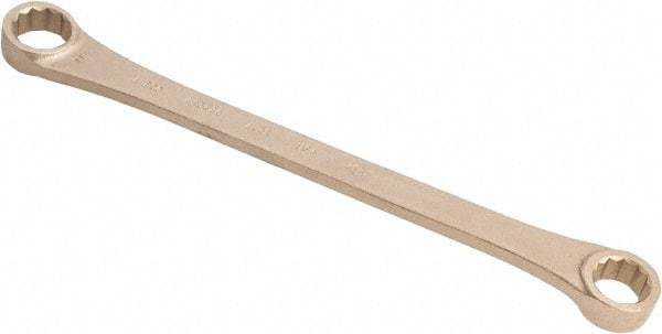 Ampco - 3/4" x 7/8" 12 Point Offset Box Wrench - Double End, 12-1/4" OAL, Aluminum Bronze - Apex Tool & Supply