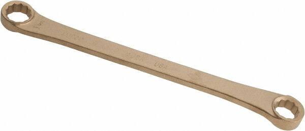 Ampco - 15/16" x 1-1/16" 12 Point Offset Box Wrench - Double End, 15-1/8" OAL, Aluminum Bronze - Apex Tool & Supply