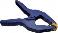 Irwin - 3" Jaw Opening Capacity, 3" Throat Depth, Spring Clamp - Resin Body, Resin Handle, Resin Tip - Apex Tool & Supply