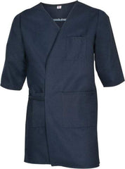PRO-SAFE - Size XL Navy Blue Smock with 5 Pockets - Polyester and Cotton, Buttonless and Ties In Back - Apex Tool & Supply