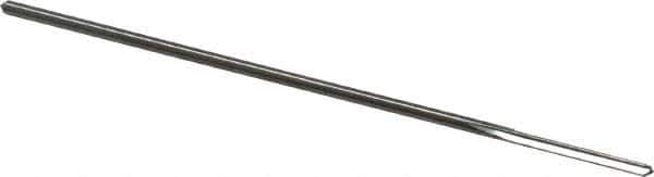 Alvord Polk - 1/16" High Speed Steel 4 Flute Chucking Reamer - Straight Flute, 0.0585" Straight Shank, 1/2" Flute Length, 2-1/2" OAL - Apex Tool & Supply