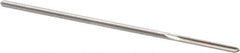 Alvord Polk - 3/32" High Speed Steel 4 Flute Chucking Reamer - Straight Flute, 0.088" Straight Shank, 3/4" Flute Length, 3" OAL - Apex Tool & Supply