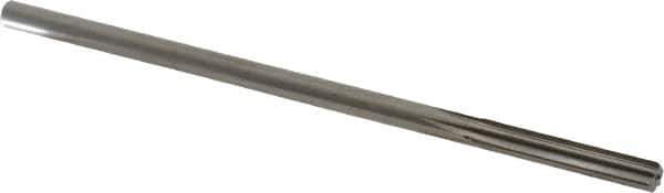 Alvord Polk - Letter E High Speed Steel 6 Flute Chucking Reamer - Straight Flute, 0.2405" Straight Shank, 1-1/2" Flute Length, 6" OAL - Apex Tool & Supply