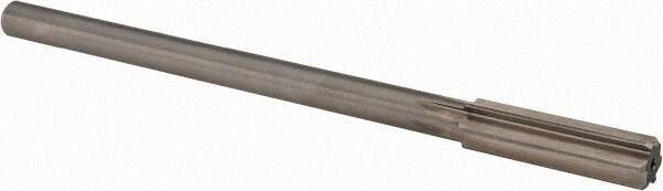 Alvord Polk - 15/32" High Speed Steel 6 Flute Chucking Reamer - Straight Flute, 0.373" Straight Shank, 1-3/4" Flute Length, 7" OAL - Apex Tool & Supply