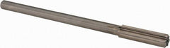 Alvord Polk - 15/32" High Speed Steel 6 Flute Chucking Reamer - Straight Flute, 0.373" Straight Shank, 1-3/4" Flute Length, 7" OAL - Apex Tool & Supply