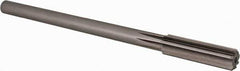 Alvord Polk - 35/64" High Speed Steel 8 Flute Chucking Reamer - Straight Flute, 0.4355" Straight Shank, 2" Flute Length, 8" OAL - Apex Tool & Supply