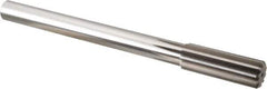 Alvord Polk - 57/64" High Speed Steel 10 Flute Chucking Reamer - Straight Flute, 3/4" Straight Shank, 2-5/8" Flute Length, 10" OAL - Apex Tool & Supply