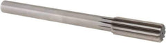 Alvord Polk - 61/64" High Speed Steel 10 Flute Chucking Reamer - Straight Flute, 3/4" Straight Shank, 2-5/8" Flute Length, 10" OAL - Apex Tool & Supply