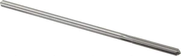 Alvord Polk - #19 High Speed Steel 6 Flute Chucking Reamer - Straight Flute, 0.1595" Straight Shank, 1-1/8" Flute Length, 4-1/2" OAL - Apex Tool & Supply