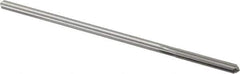 Alvord Polk - #19 High Speed Steel 6 Flute Chucking Reamer - Straight Flute, 0.1595" Straight Shank, 1-1/8" Flute Length, 4-1/2" OAL - Apex Tool & Supply