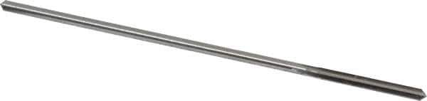 Alvord Polk - #40 High Speed Steel 4 Flute Chucking Reamer - Straight Flute, 0.0928" Straight Shank, 7/8" Flute Length, 3-1/2" OAL - Apex Tool & Supply