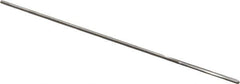 Alvord Polk - #59 High Speed Steel 4 Flute Chucking Reamer - Straight Flute, 0.039" Straight Shank, 1/2" Flute Length, 2-1/2" OAL - Apex Tool & Supply