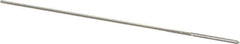 Alvord Polk - #61 High Speed Steel 4 Flute Chucking Reamer - Straight Flute, 0.035" Straight Shank, 1/2" Flute Length, 2-1/2" OAL - Apex Tool & Supply