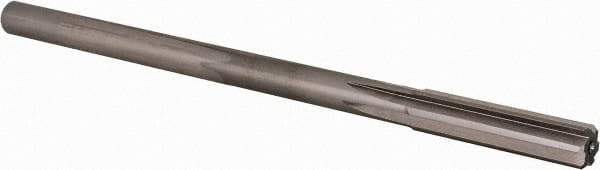 Alvord Polk - Letter Z High Speed Steel 6 Flute Chucking Reamer - Straight Flute, 0.373" Straight Shank, 1-3/4" Flute Length, 7" OAL - Apex Tool & Supply