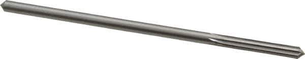 Alvord Polk - 3/16" High Speed Steel 6 Flute Chucking Reamer - Straight Flute, 0.1805" Straight Shank, 1-1/8" Flute Length, 4-1/2" OAL - Apex Tool & Supply