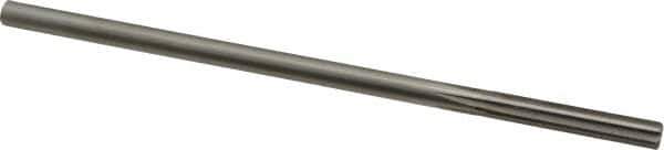 Alvord Polk - 1/4" High Speed Steel 6 Flute Chucking Reamer - Straight Flute, 0.2405" Straight Shank, 1-1/2" Flute Length, 6" OAL - Apex Tool & Supply