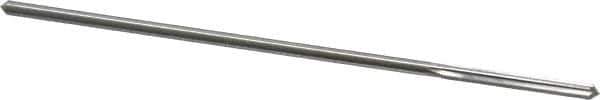Alvord Polk - 2.5mm High Speed Steel 4 Flute Chucking Reamer - Straight Flute, 0.0928" Straight Shank, 7/8" Flute Length, 3-1/2" OAL - Apex Tool & Supply