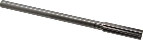 Alvord Polk - 14mm High Speed Steel 8 Flute Chucking Reamer - Straight Flute, 0.4355" Straight Shank, 2" Flute Length, 8" OAL - Apex Tool & Supply