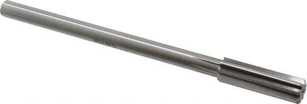 Alvord Polk - 15.5mm High Speed Steel 8 Flute Chucking Reamer - Straight Flute, 0.4355" Straight Shank, 2" Flute Length, 8" OAL - Apex Tool & Supply
