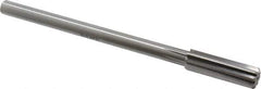 Alvord Polk - 15.5mm High Speed Steel 8 Flute Chucking Reamer - Straight Flute, 0.4355" Straight Shank, 2" Flute Length, 8" OAL - Apex Tool & Supply