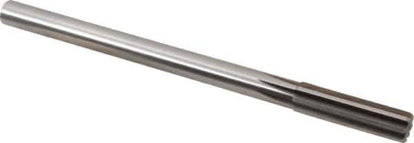 Alvord Polk - 16.5mm High Speed Steel 8 Flute Chucking Reamer - Straight Flute, 9/16" Straight Shank, 2-1/4" Flute Length, 9" OAL - Apex Tool & Supply