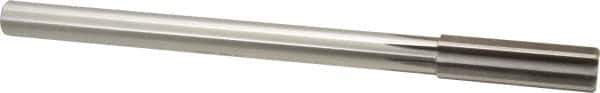 Alvord Polk - 17mm High Speed Steel 8 Flute Chucking Reamer - Straight Flute, 9/16" Straight Shank, 2-1/4" Flute Length, 9" OAL - Apex Tool & Supply