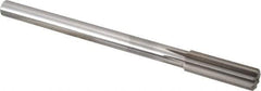 Alvord Polk - 17.5mm High Speed Steel 8 Flute Chucking Reamer - Straight Flute, 9/16" Straight Shank, 2-1/4" Flute Length, 9" OAL - Apex Tool & Supply
