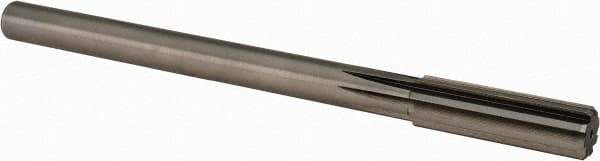 Alvord Polk - 18.5mm High Speed Steel 8 Flute Chucking Reamer - Straight Flute, 5/8" Straight Shank, 2-1/2" Flute Length, 9-1/2" OAL - Apex Tool & Supply