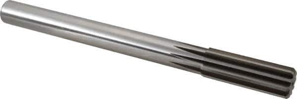 Alvord Polk - 25mm High Speed Steel 10 Flute Chucking Reamer - Straight Flute, 7/8" Straight Shank, 2-3/4" Flute Length, 10-1/2" OAL - Apex Tool & Supply