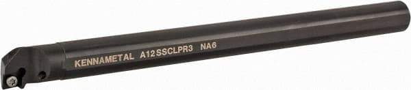 Kennametal - 23.62mm Min Bore Diam, 254mm OAL, 3/4" Shank Diam, A-SCLP Indexable Boring Bar - CP.. Insert, Screw Holding Method - Apex Tool & Supply