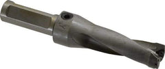 Kennametal - 2.19" Max Drill Depth, 2.5xD, 22.2mm Diam, Indexable Insert Drill - 2 Inserts, 3/4" Shank Diam, Straight Shank - Apex Tool & Supply