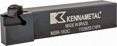 Kennametal - External Thread, Right Hand Cut, 25.4mm Shank Width x 25.4mm Shank Height Indexable Threading Toolholder - 127mm OAL, N.3R Insert Compatibility, NS Toolholder, Series Top Notch - Apex Tool & Supply