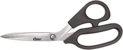 Clauss - 5" LOC, 8-1/2" OAL Stainless Steel Bent Shears - Plastic Offset Handle, For Paper, Fabric - Apex Tool & Supply