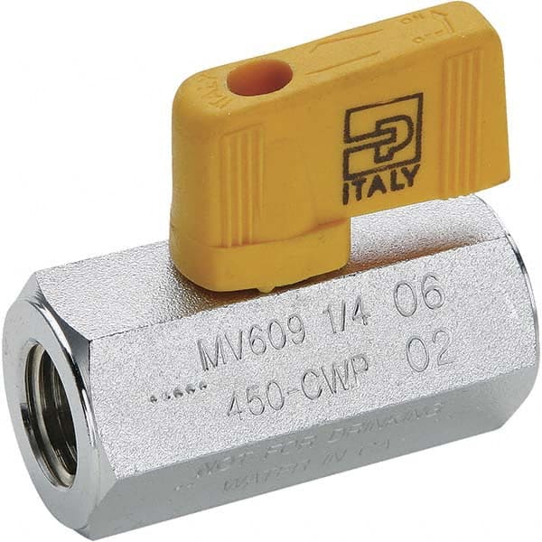 Parker - Ball Valves Type: Miniature Pipe Size (Inch): 1/4 - Apex Tool & Supply