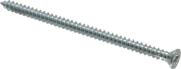 Value Collection - #8 Flat Head Phillips Sheet Metal Screw - Steel, 3" OAL, Grade 2 - Apex Tool & Supply