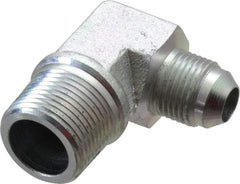 Eaton - 1/2" Tube OD, 37° Steel Flared Tube Male Elbow - 3/4 NPT, Flare x MNPT Ends - Apex Tool & Supply