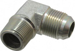Eaton - 3/4" Tube OD, 37° Steel Flared Tube Male Elbow - 3/4 NPT, Flare x MNPT Ends - Apex Tool & Supply
