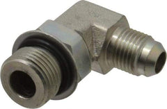 Eaton - 3/8" Tube OD, 37° Steel Flared Tube Straight Thread Elbow - 1/2 ORB, Flared to Male SAE O-Ring Ends - Apex Tool & Supply
